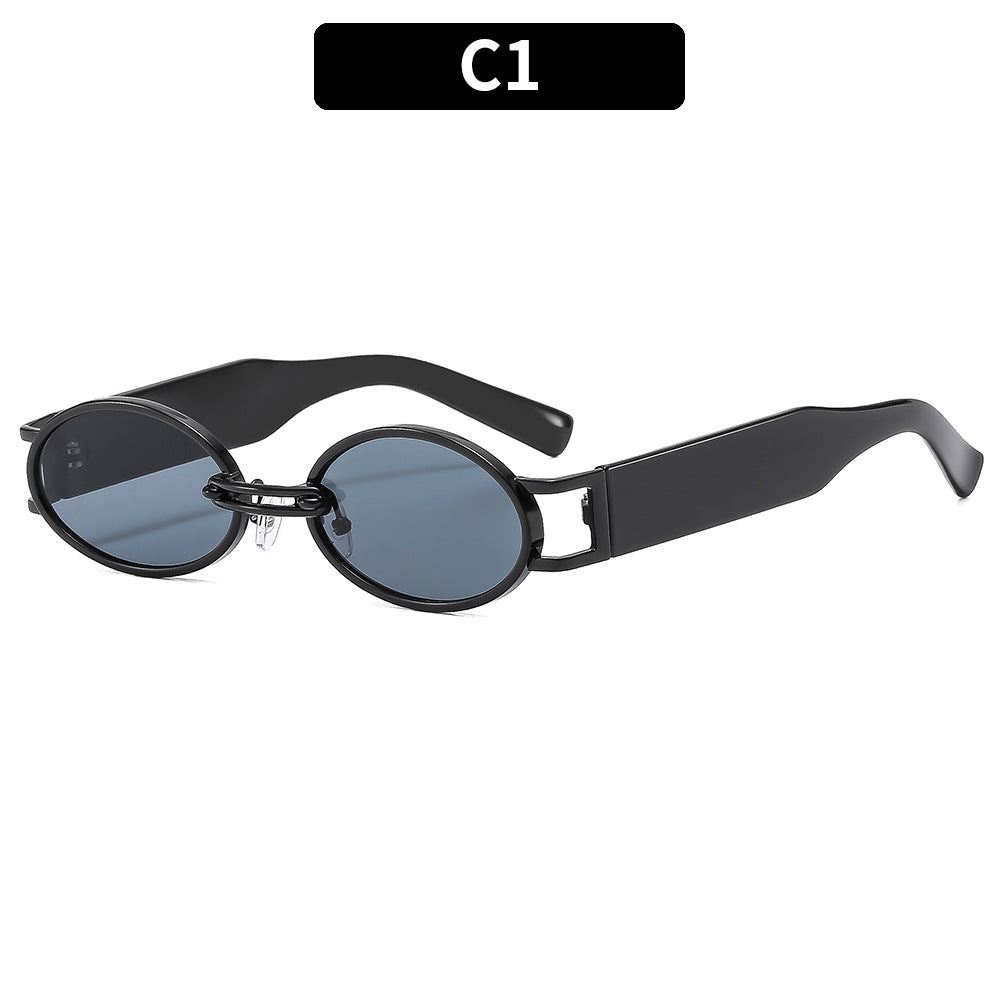 Fashion Oval Frame Sunglasses