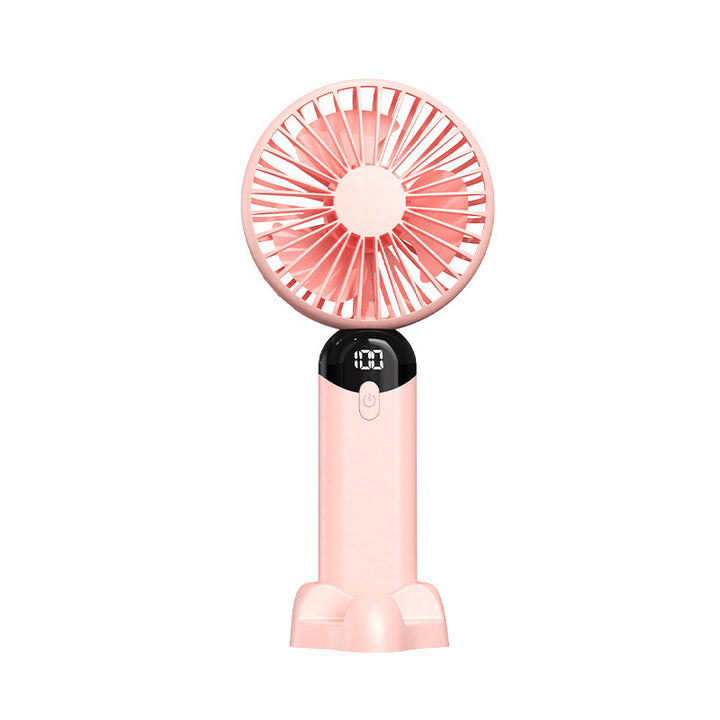 Unisex nan rechargeable portable handheld and desk fan with LED battery indicator Kalsten