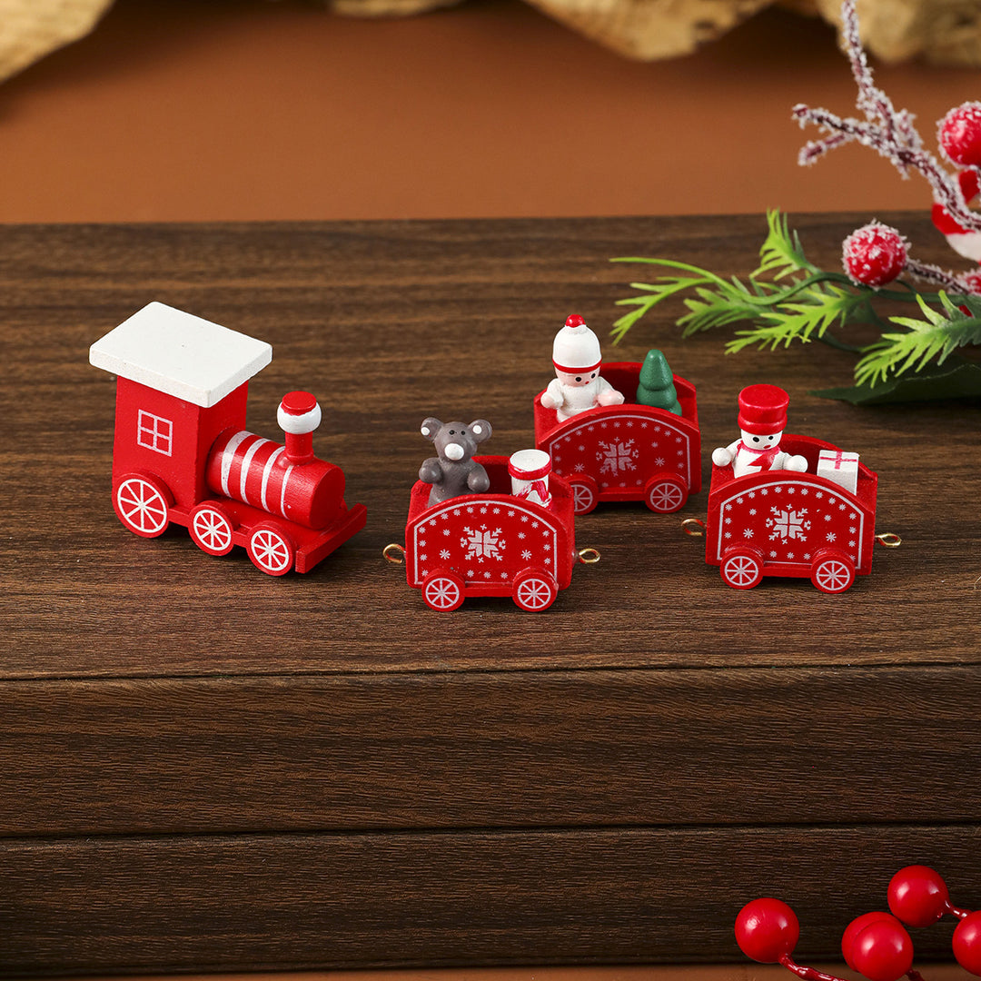 Christmas-Themed Wooden Train Decoration Kalsten