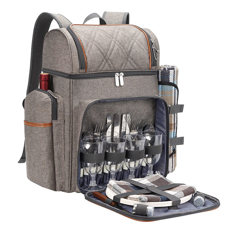 Insulated Picnic Backpack with Dining Set Kalsten