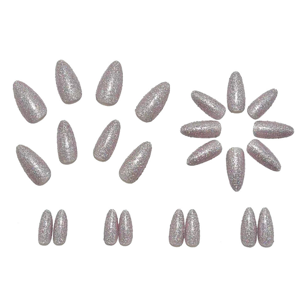Glamorous artificial nails in elegant crystal design Kalsten