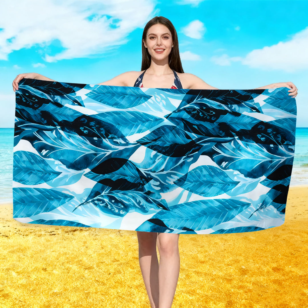 Beach towel with floral watercolor design Kalsten