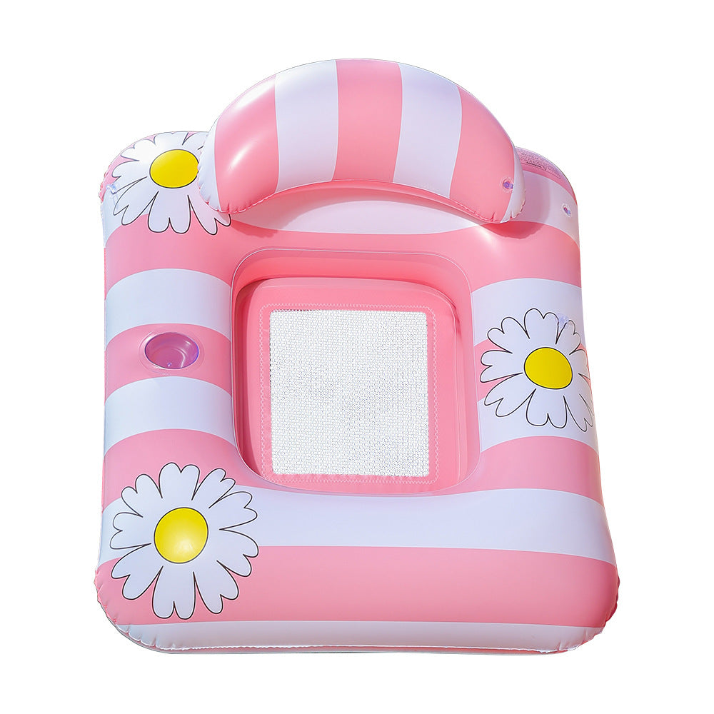 Women's Inflatable Lounger with Flower Design Kalsten