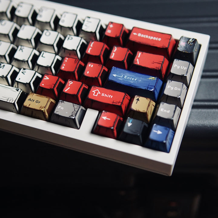 Retro-Themed Custom Mechanical Keyboard Kalsten