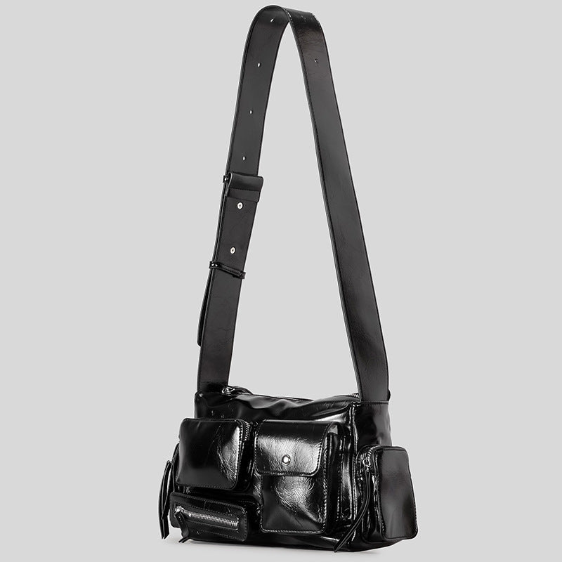 Multi-Pocket Contemporary Shoulder Bag