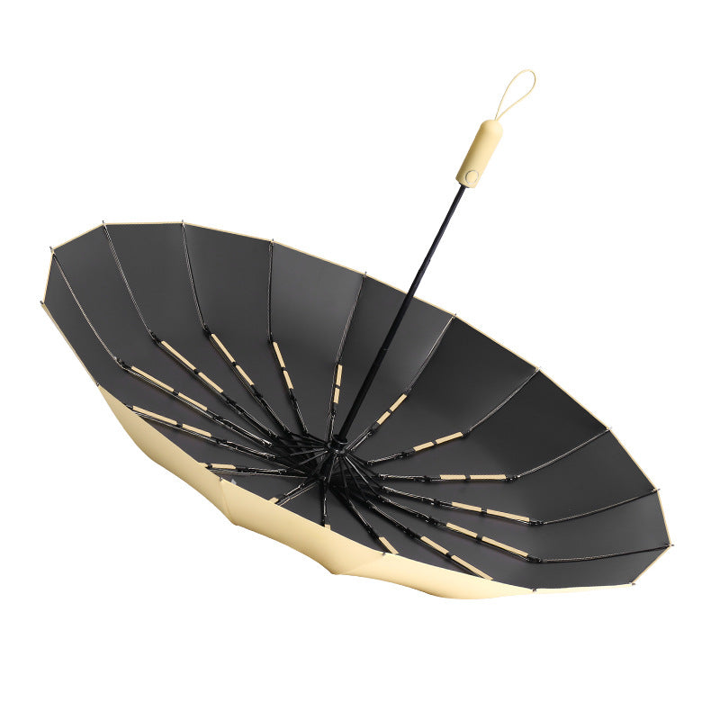 Women elegant and windproof folding parasol with protective cover Kalsten
