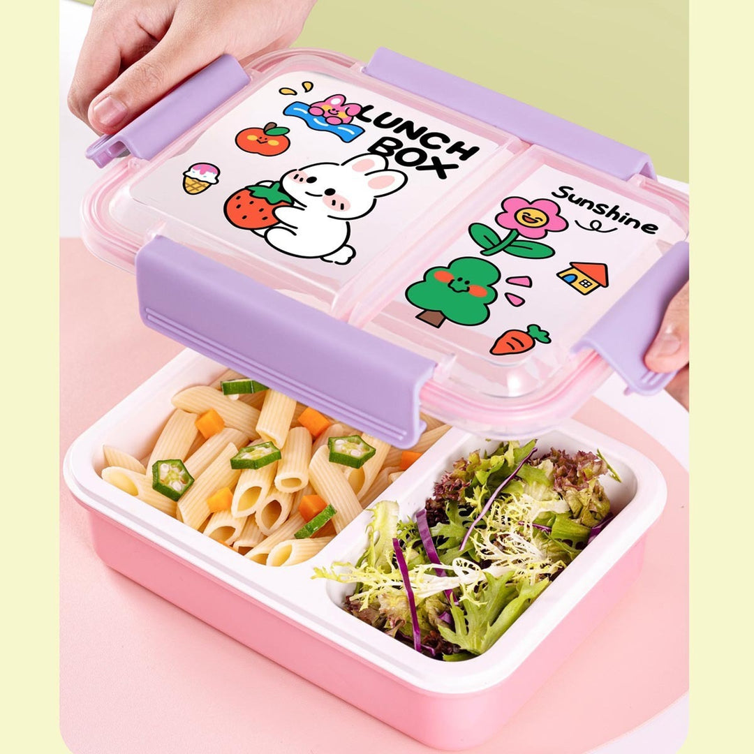 Fun-Themed Multi-Compartment Lunch Box