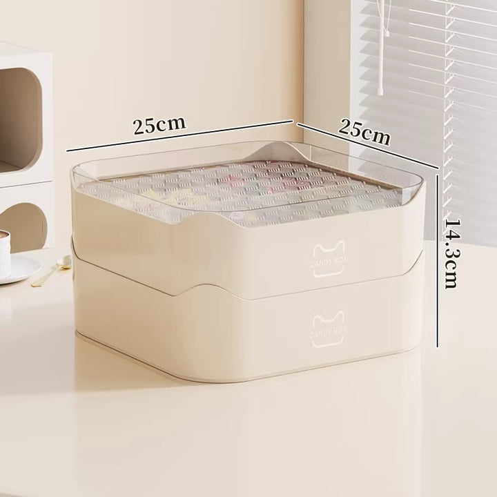 Multi-Purpose Storage Organizer with Transparent Lid Kalsten