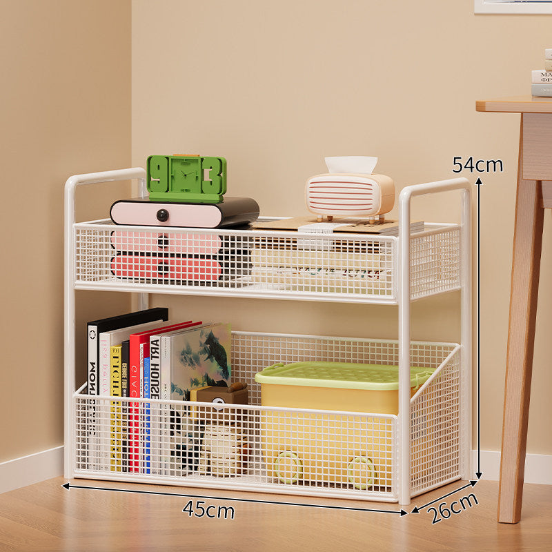 Modern Multi-Tier Mesh Storage Shelf Kalsten