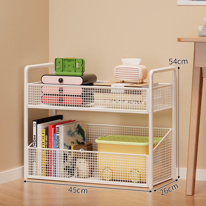 Modern Multi-Tier Mesh Storage Shelf Kalsten