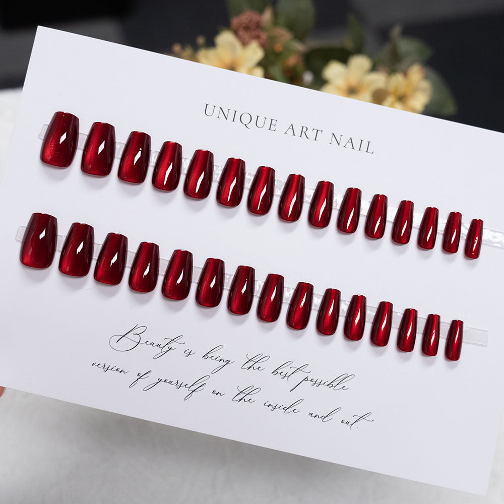 Glossy Acrylic Press-On Nail Set