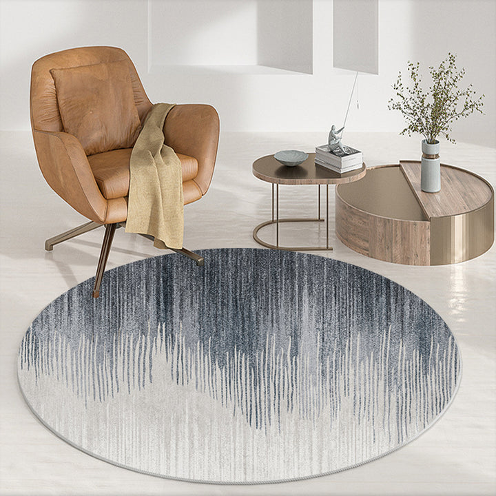 Geometric Patterned Round Area Rug Kalsten