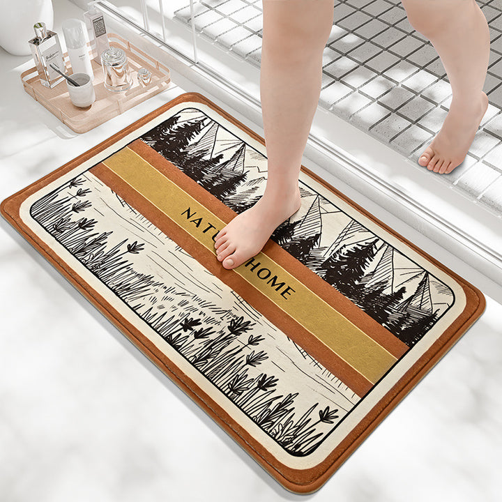 Artistic Landscape Bath Mat Kalsten