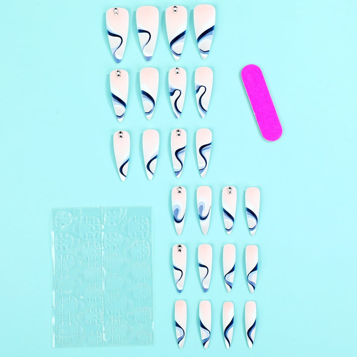 Professional artificial nails with elegant designs Kalsten