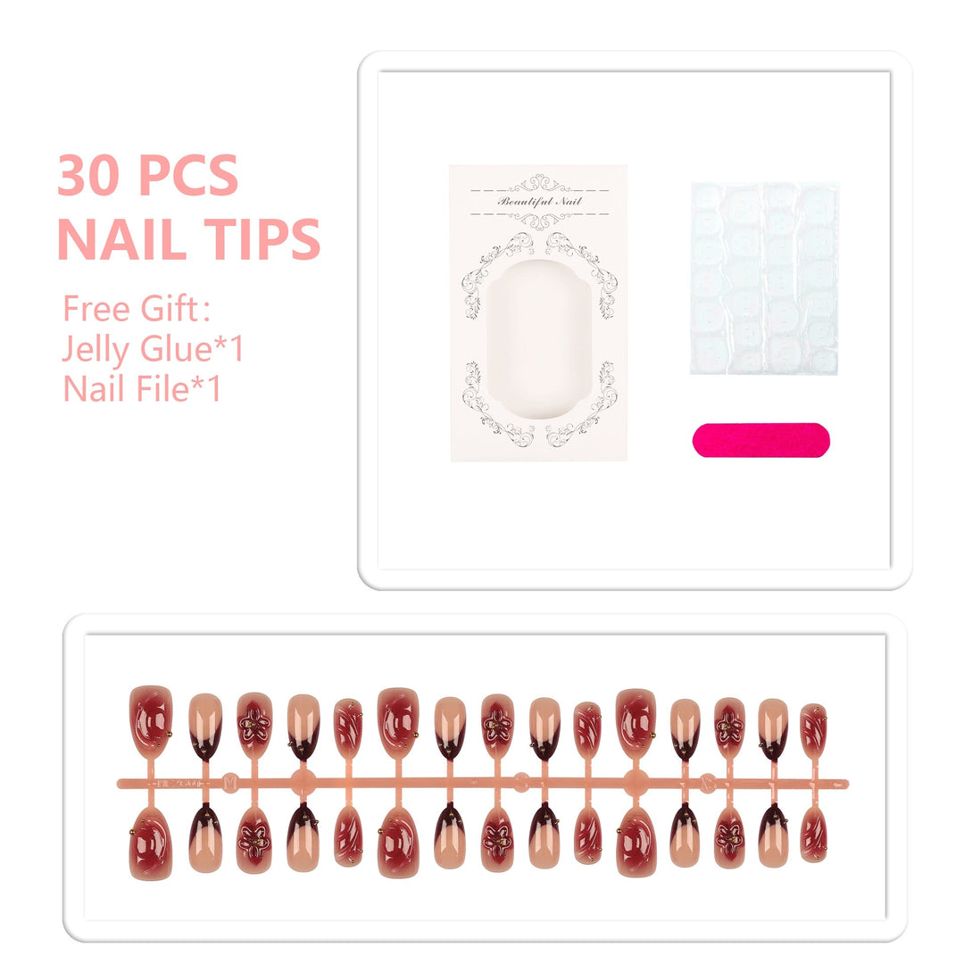 Decorative Press-On Nail Art Collection