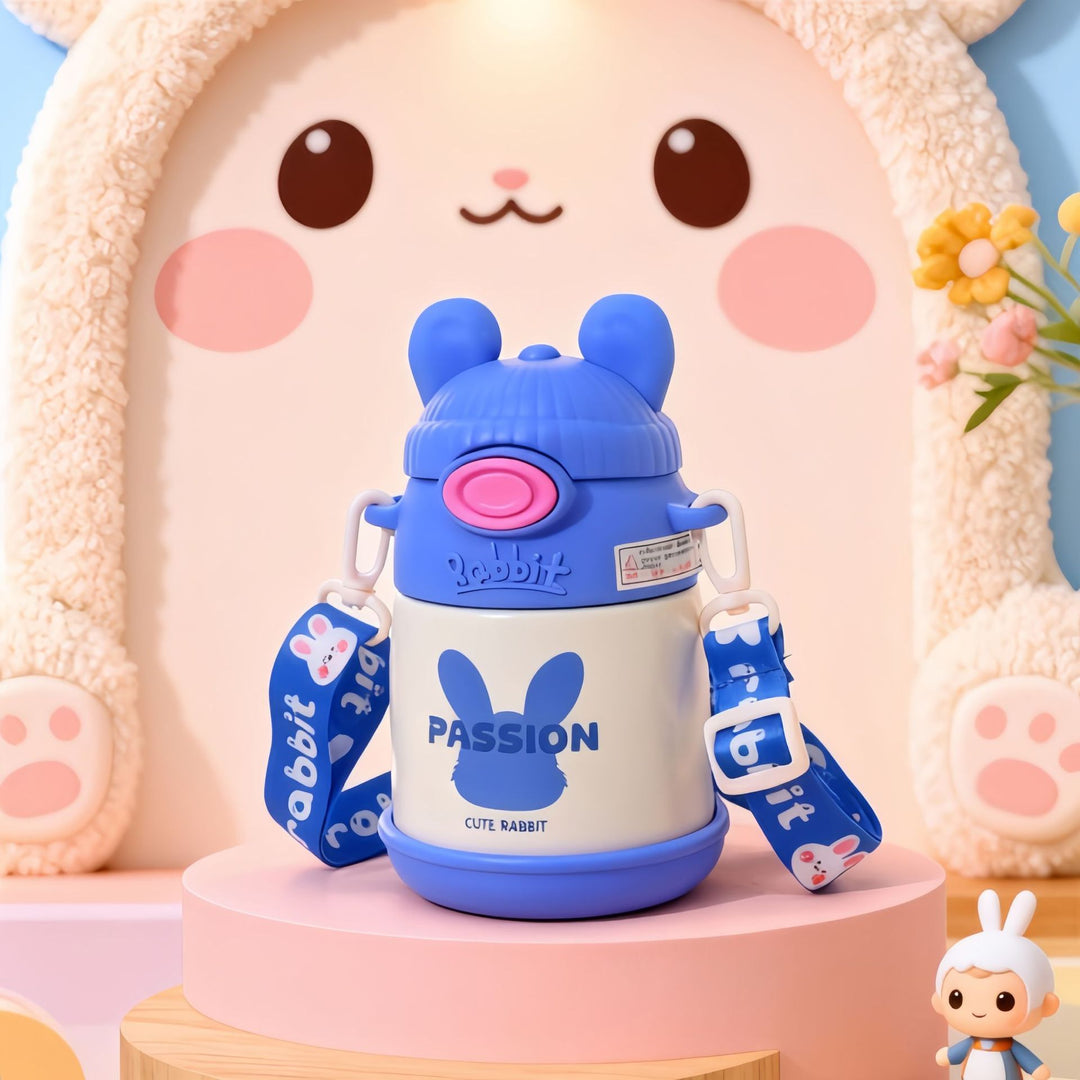 Ladies Insulated Children's Drinking Bottle with Practical Carrying Strap Kalsten