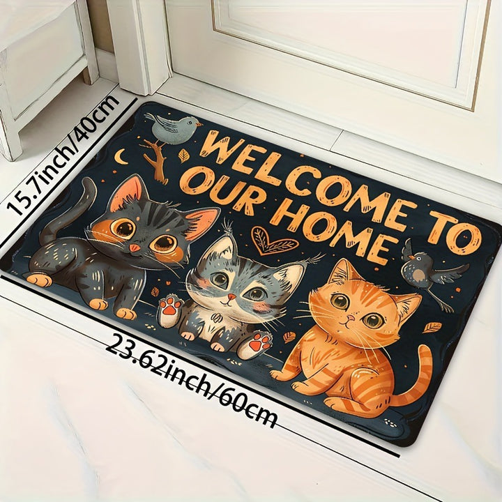 Soft Plush Cat Paw Bath Mat