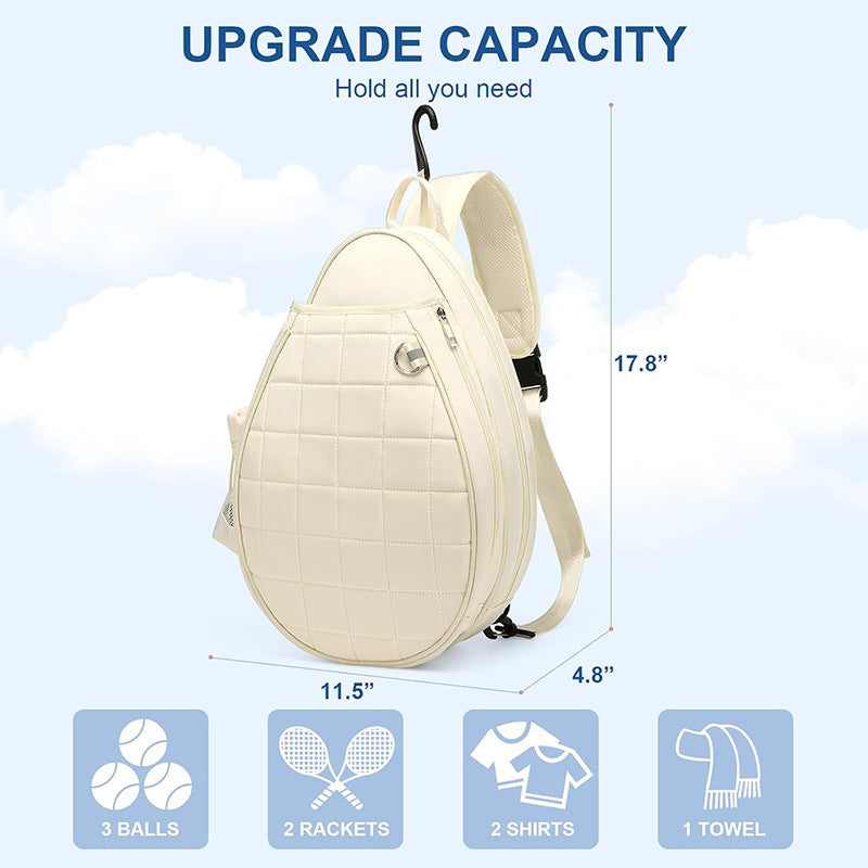 Sporty racket carry bag with integrated bottle holder Kalsten