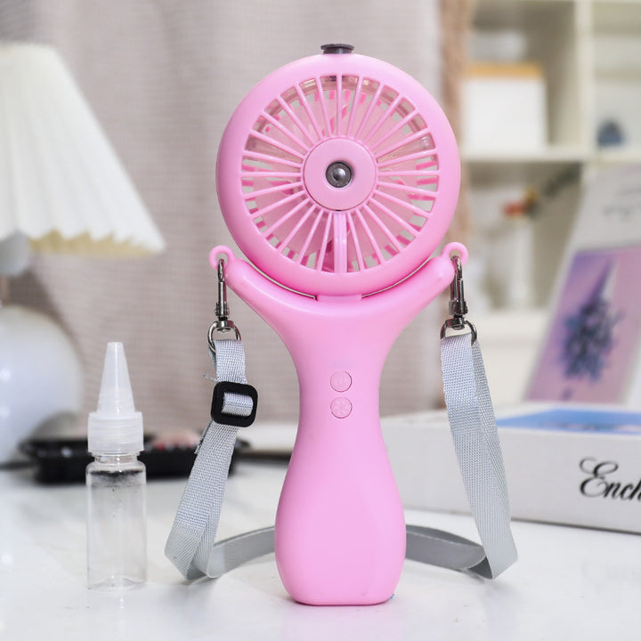 Women portable mini hand fan with spray function and ergonomic design Kalsten