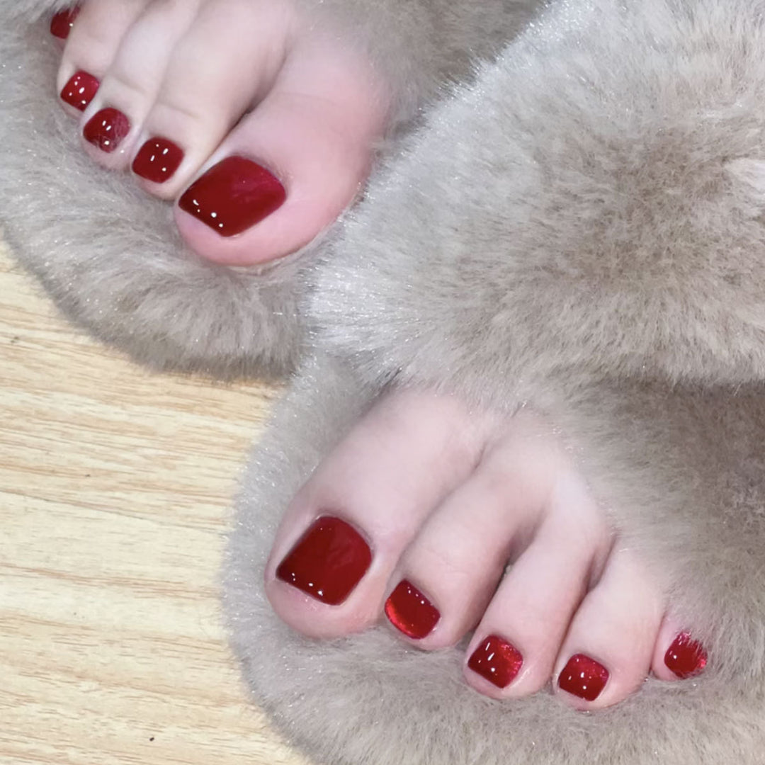 Plush Fur-Trim Slippers Kalsten