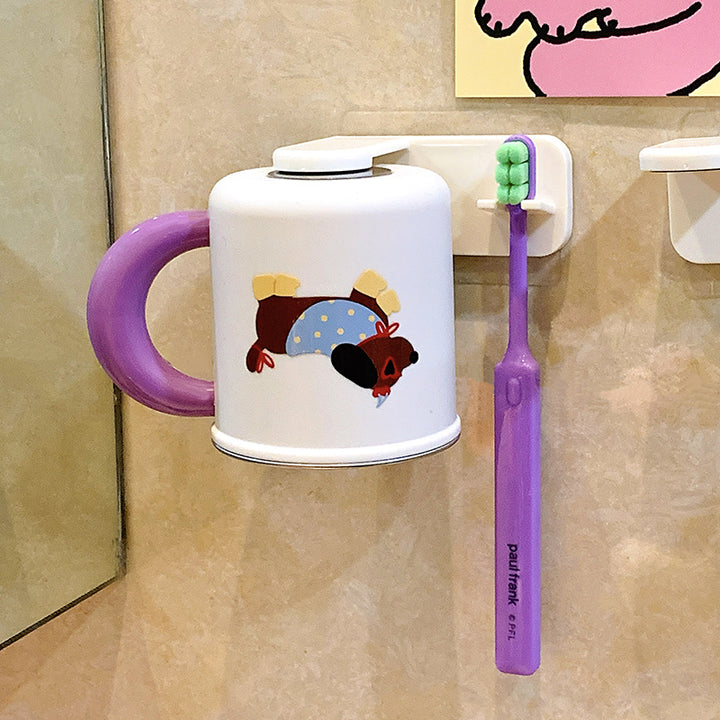 Wall-mounted toothbrush holder with cute dog design Kalsten