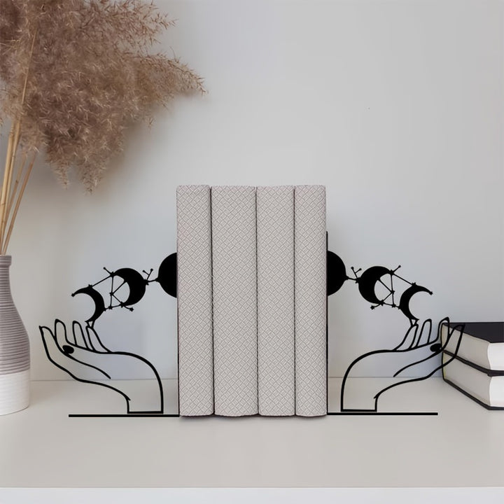 Artistic Handcrafted Metal Bookends