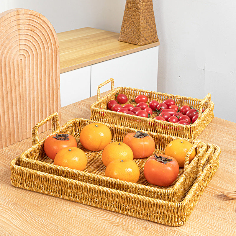 Handcrafted Woven Serving Tray Kalsten