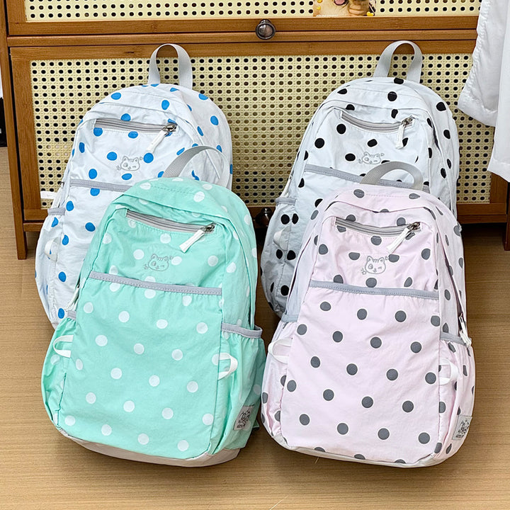 Stylish Polka Dot Casual Backpack Kalsten 1791205343