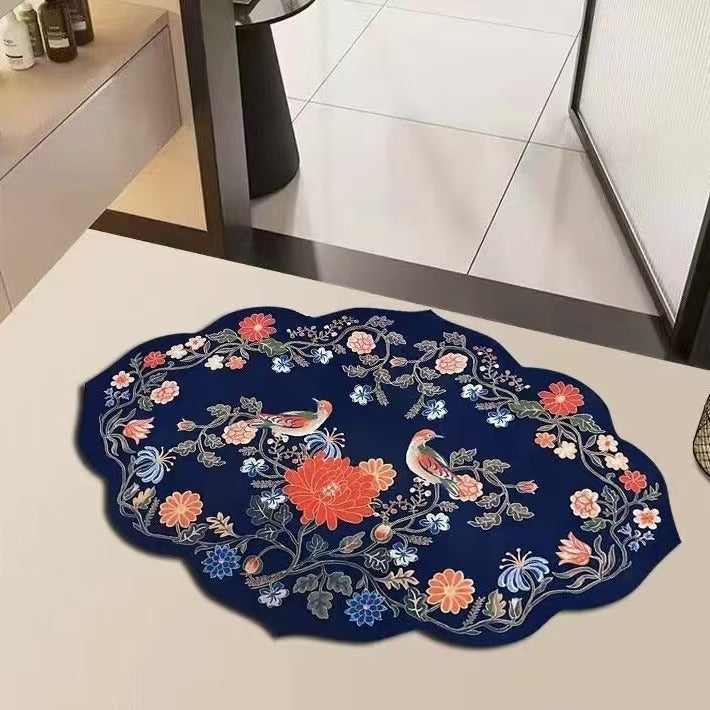 Floral Pattern Area Rug