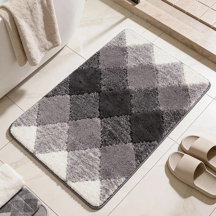 Soft Absorbent Wave Pattern Bath Mat Kalsten