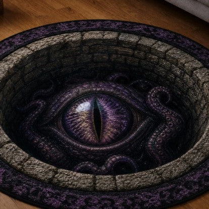 3D Eye-Themed Area Rug for Home Decor
