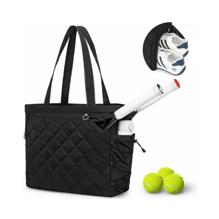 Quilted Sports Tote Bag with Shoe Compartment Kalsten