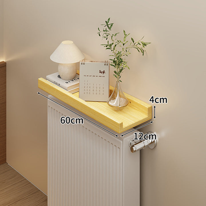 Long Slim Radiator Top Shelf Tray with Raised Edge and Heat‑Resistant Surface