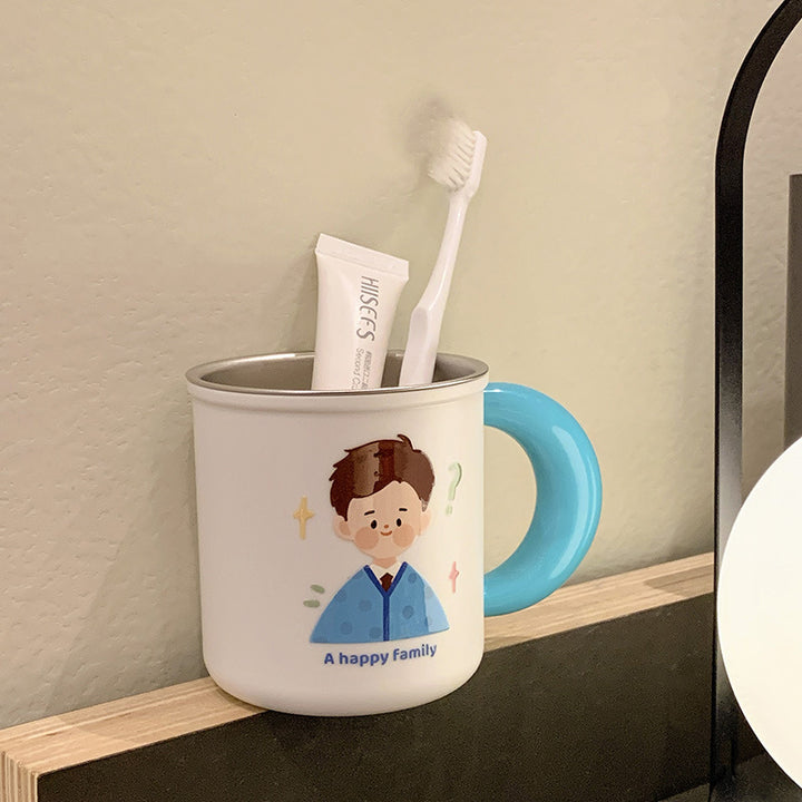 Ceramic mug with cheerful family design Kalsten