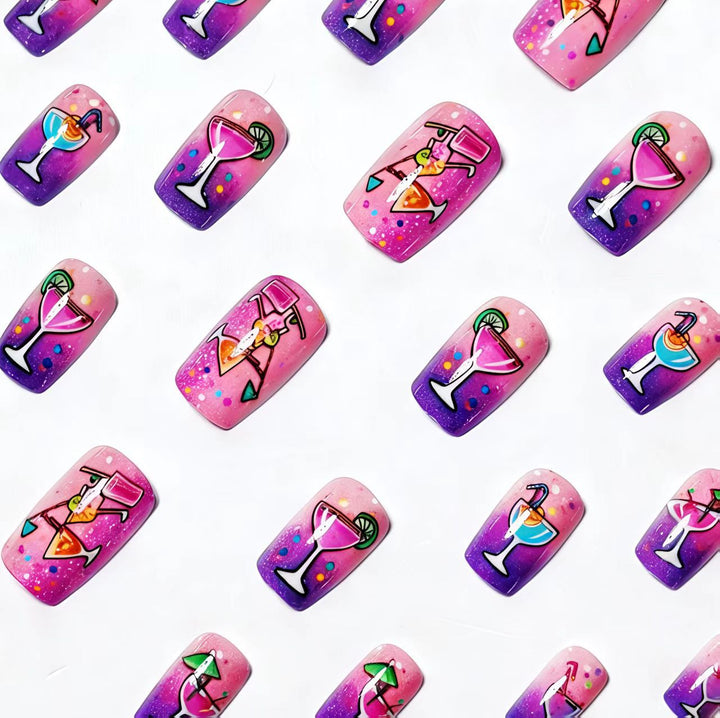 Summer Cocktail Nail Art Kalsten