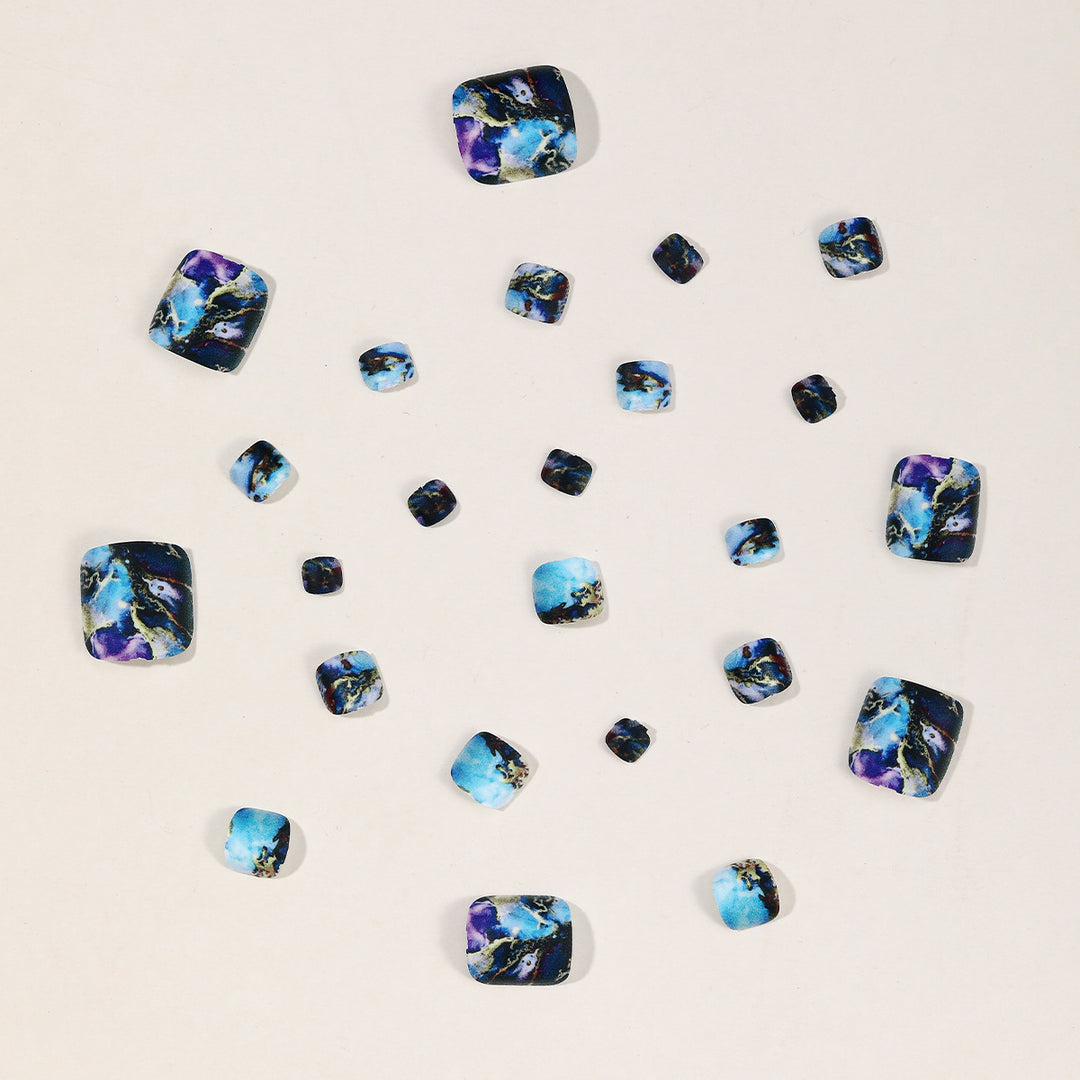 Artistic 3D Marble Effect Nail Art Kalsten