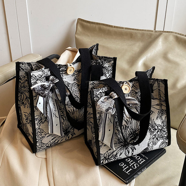 Artistic Patterned Tote Bag