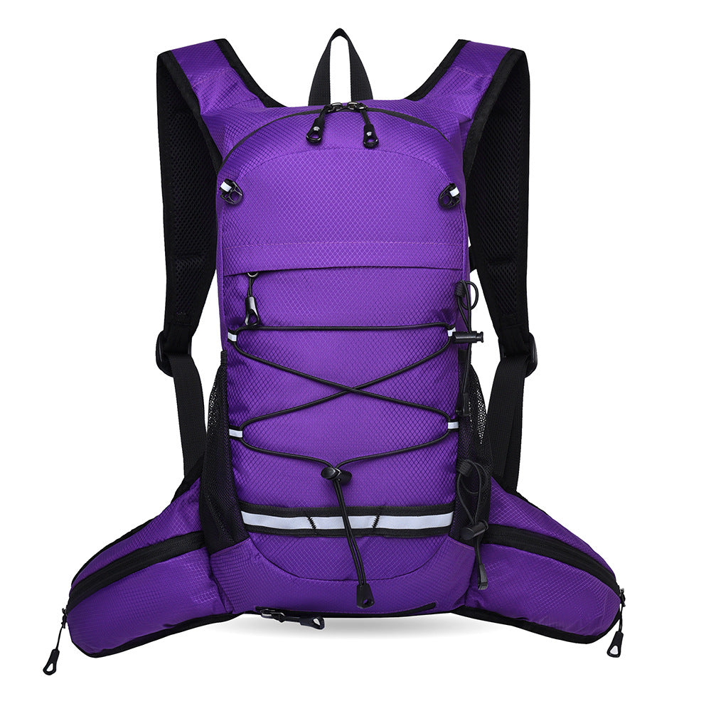 Sporty backpack with breathable mesh inserts and elastic carrying straps Kalsten