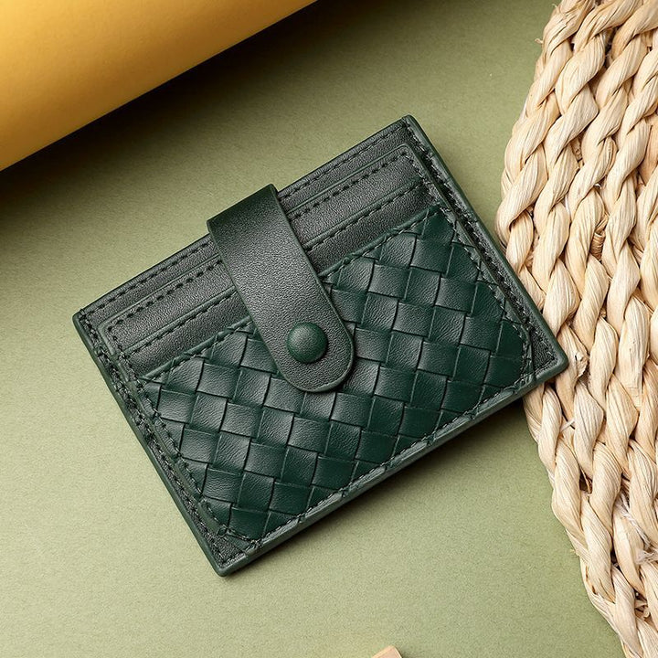 Premium Textured Leather Card Wallet