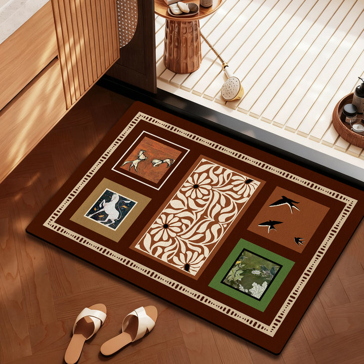 Decorative Bird Theme Rug