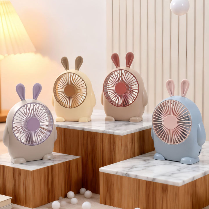 Ladies portable hand fan with playful moose design Kalsten