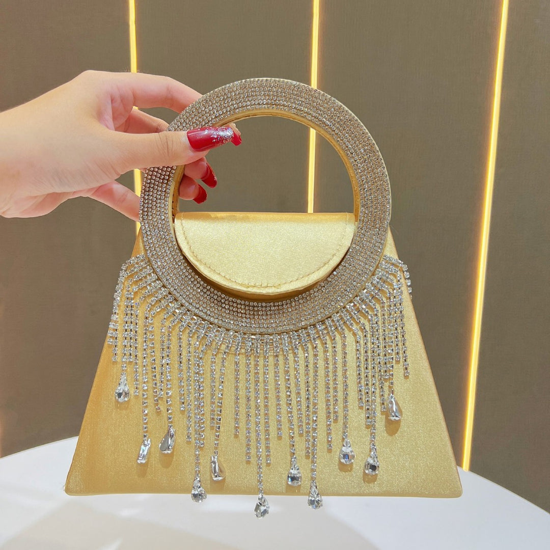 Crystal-Handled Evening Handbag