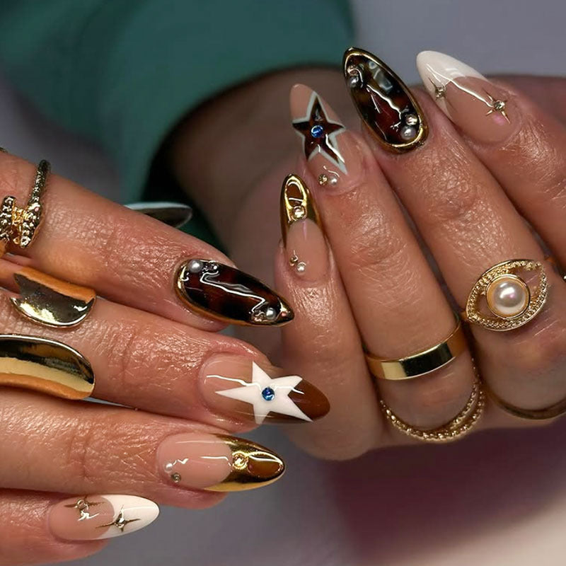 Unique Artistic Press-On Nails