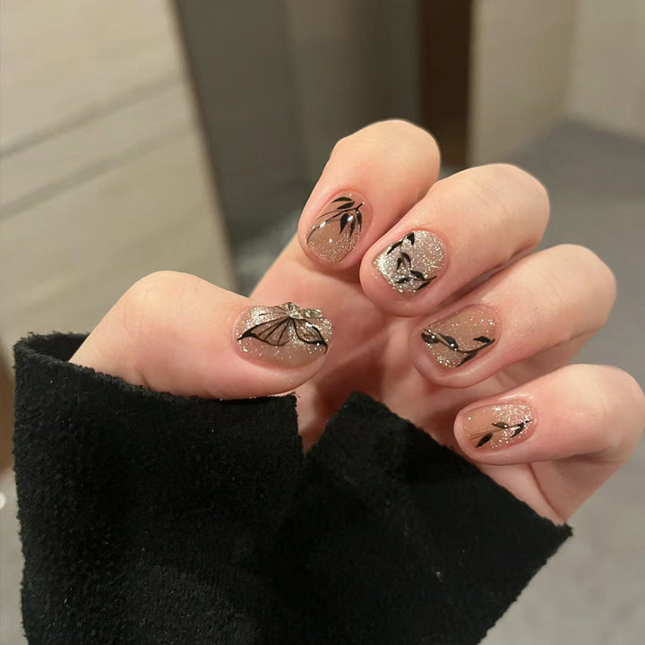 Natural Almond-Shaped Press-On Nails Kalsten