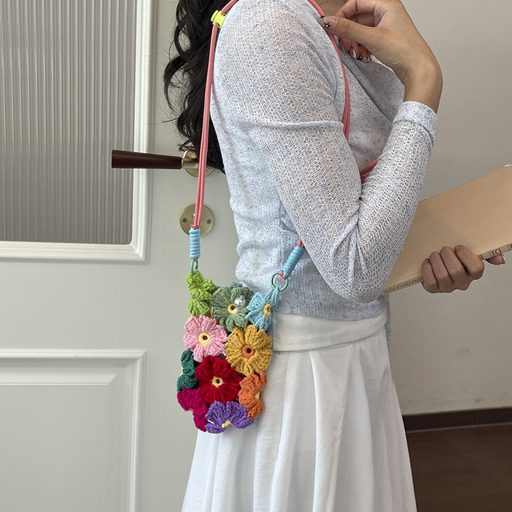 Floral Crochet Phone Holder