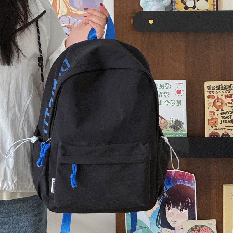 Casual Lightweight Backpack with Cute Plush Keychain Kalsten