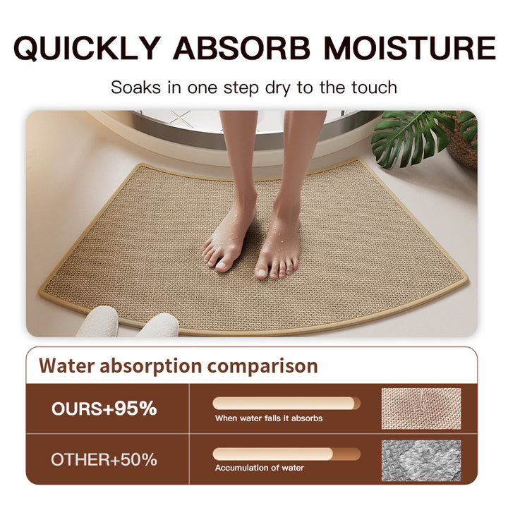 Curved Shower Mat