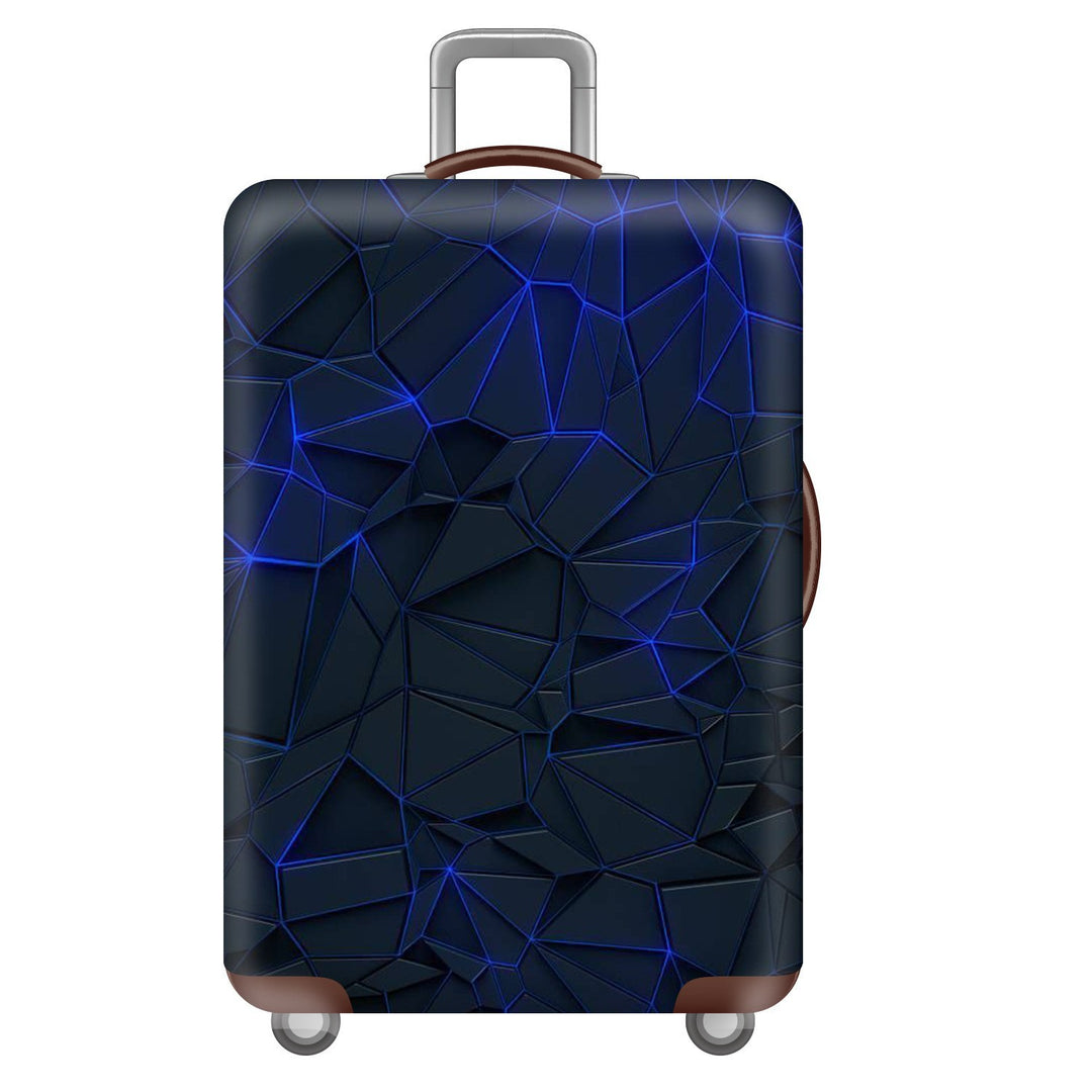 Unisex nan elastic suitcase cover with three-dimensional honeycomb pattern, shock-absorbing stretch protection cover for trolley with zipper Kalsten