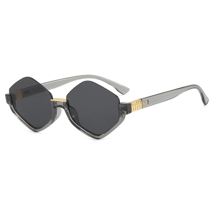 Women's fashionable sunglasses with trendy hexagonal frame and protective lenses Kalsten