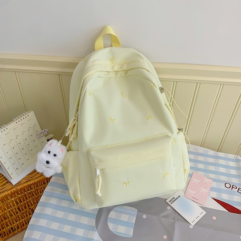 Floral Embroidered Daily Backpack Kalsten